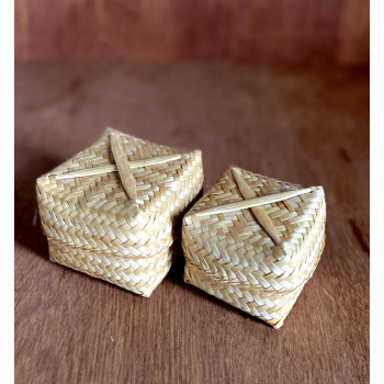 Hand made bamboo storage box - Indigi Crafts